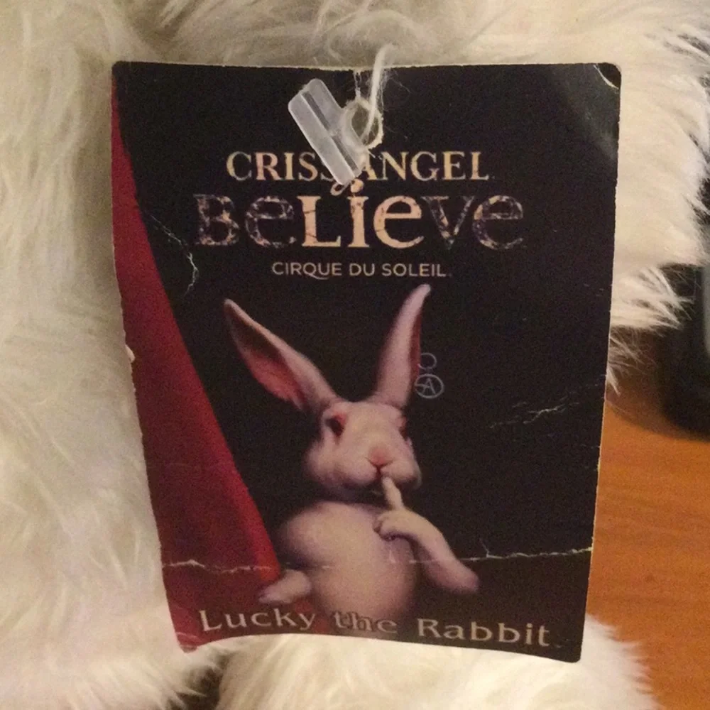 Criss Angel’s “Lucky the Rabbit” BeLIEve mascot plush NWT